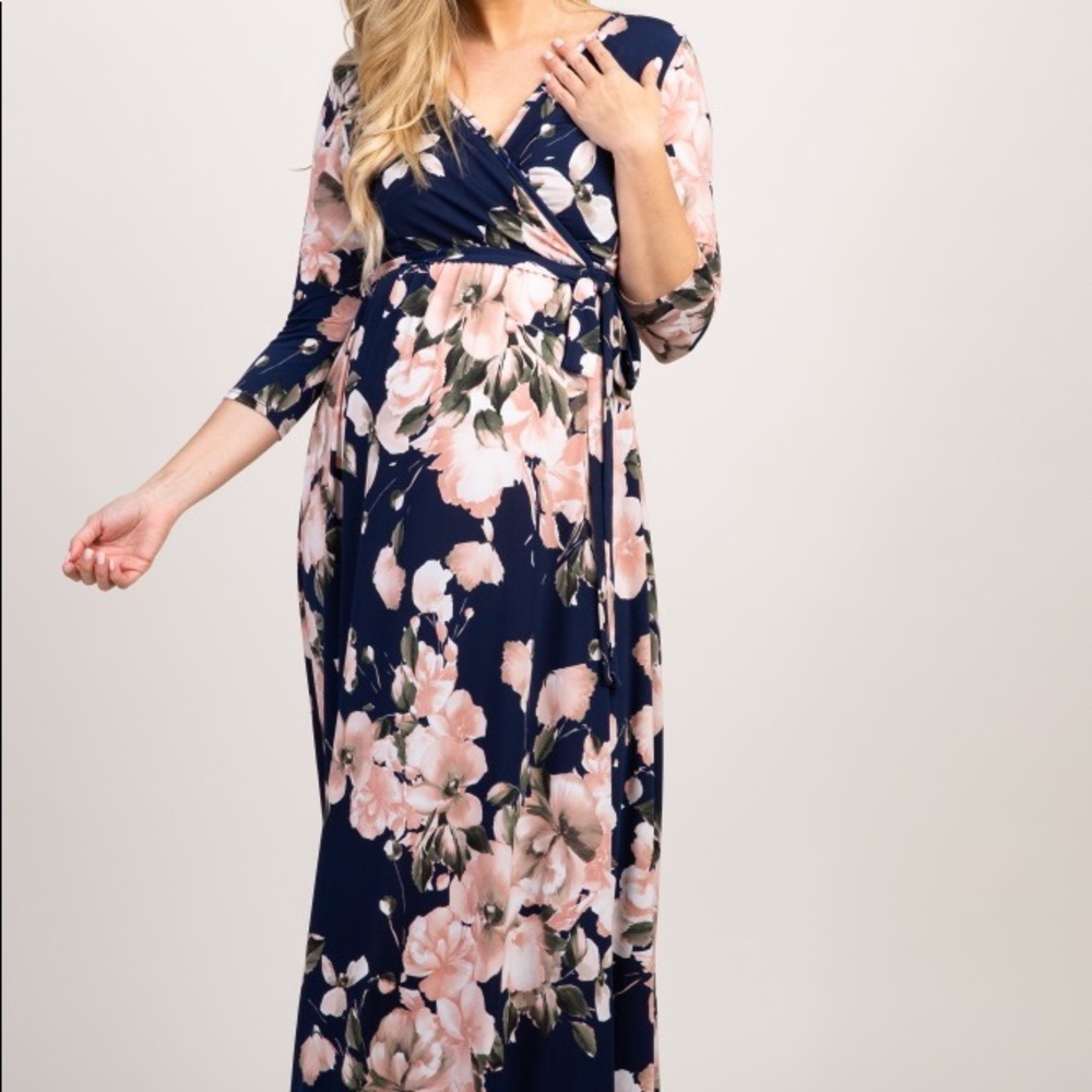 Pink Blush Maxi Maternity Dress